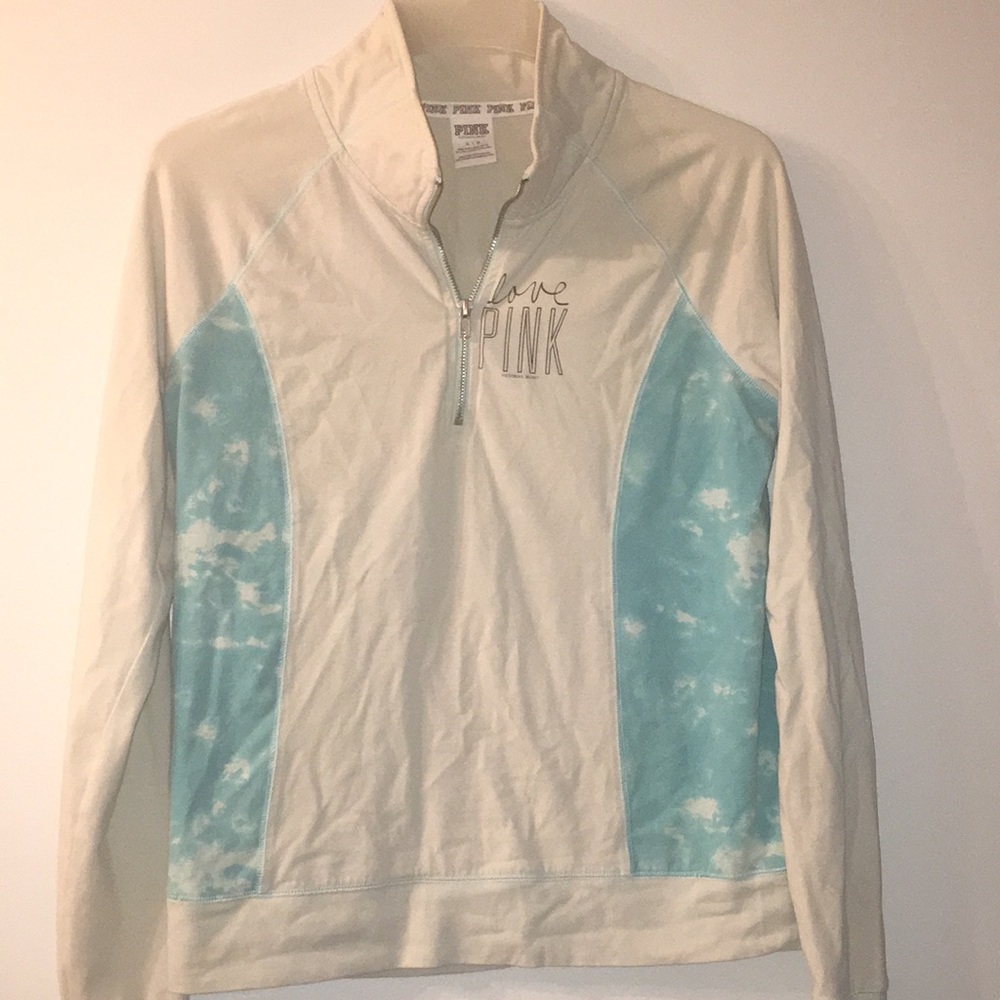 PINK long sleeve 1/4 zip